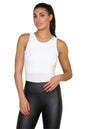 Round Neck Racer Bodysuit Double Layered