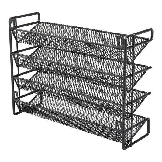 4 Tiers Metal Spice Rack Kitchen Countertop Cupboard Spice Herb Jar Storage Shelf