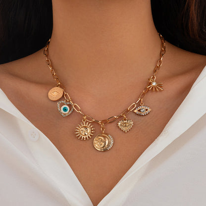 Ocean style fish tail imitation pearl tassel necklace necklaces beach starfish shell pendant accessories