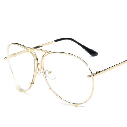 New Ocean Sunglasses Fashion Retro Glasses for Men and Women Couples European and American Large Frame Sunglasses