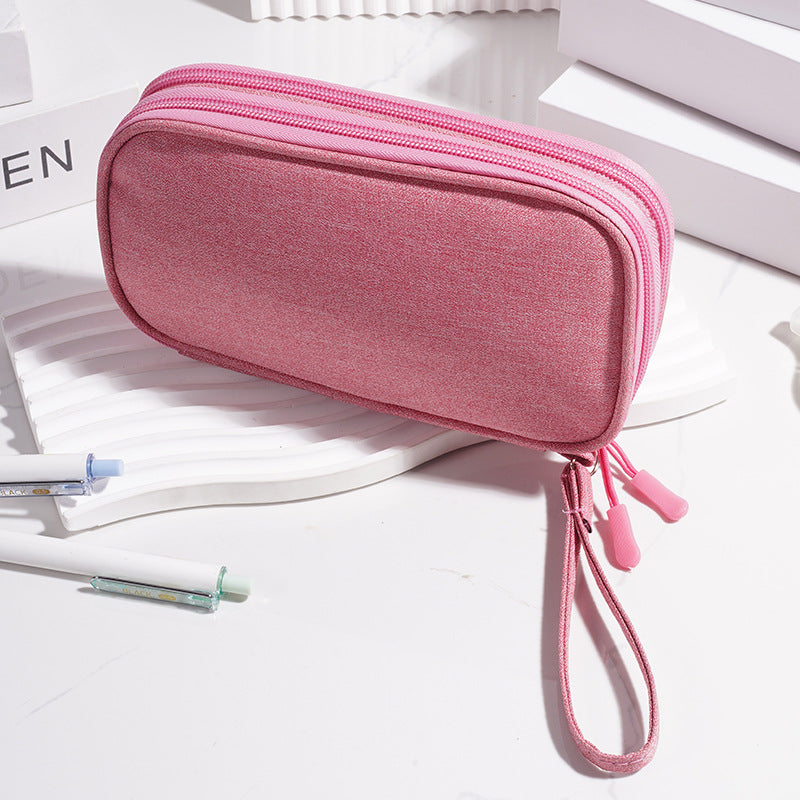 Multi - Functional Digital Accessories Organizer with Multiple - Layer Data Cable Pouch, Dust - proof Headphone Bag and Power Bank Pocket