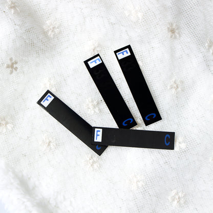 5pcs/Lot Infant Milk Bottle Temperature Thermometer ABS Digital Sticker Thermometer Infant Milk Bottle Temperature Plastic Strip