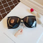 Big Frame Snakeskin Pattern Bamboo Sunglasses Hollow Sunglasses Women's Polarized Glasses