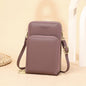 New Fashion Women's Bag Large Capacity One-Shoulder Diagonal Bag Solid Color Multi-Function Mobile Phone Bag Ladies Wallet