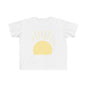 Sunny Toddler Fine Jersey Tee - Bright Yellow Sun Graphic
