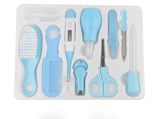 8pcs/Set Newborn Baby Care Set Kids Nail Hair Health Care Grooming Brush Infant Nursery Cleaning Kit Healthcare Accessories
