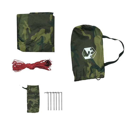 vidaXL Camping Tarp Camouflage 406x306 cm Vedenpitävä