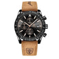Multi functional waterproof night light men's watch quartz watch