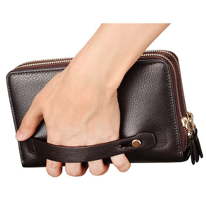 Brand wallet men wallets leather fashion handbags Men's wallet luxury high capacity casual black men's handbag wallet leather