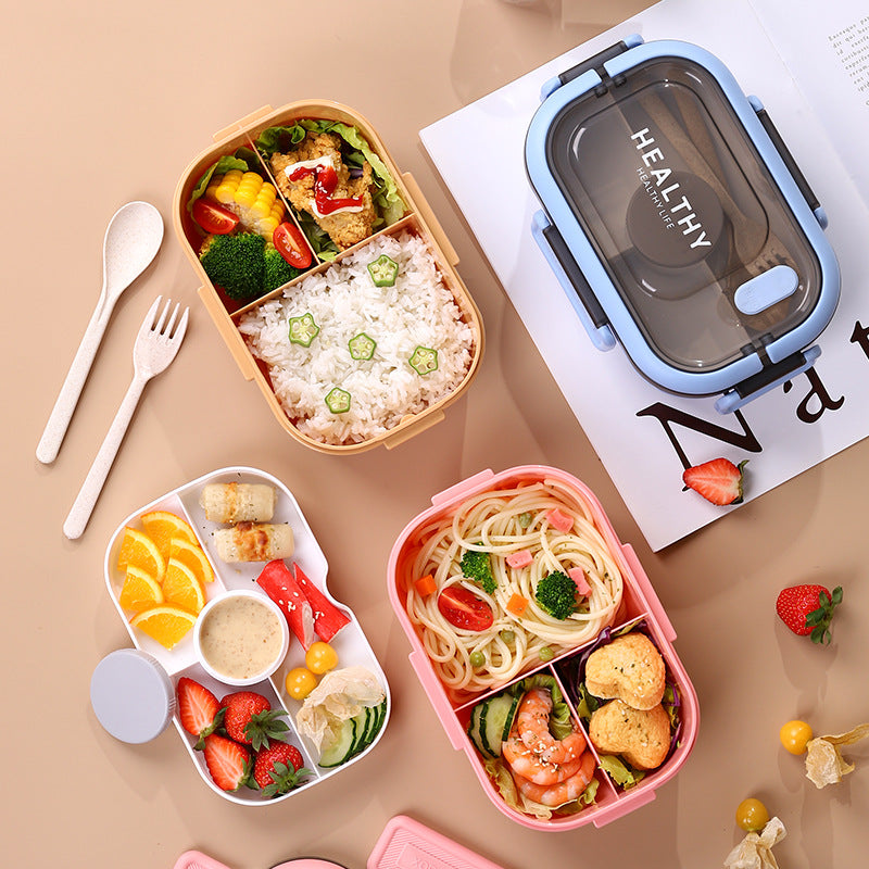 Sealed leak-proof portable large capacity compartment lunch box lunch box outdoor picnic box