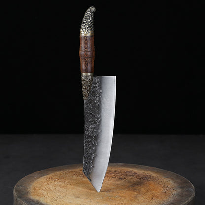 Handmade Chinese kitchen Chef Knife Multifunctional Meat Cleaver Vegetable Cutter Fixed blade Chopper Cooking Tools