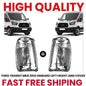 FOR FORD TRANSIT MK8 WING MIRROR INDICATOR LENS COVER LEFT   RIGHT SET 2014 ONWA