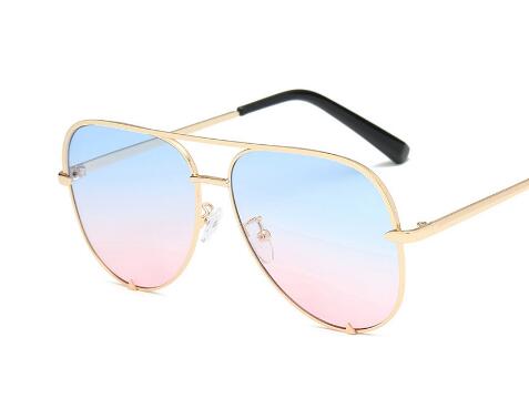 Fashion Gradient Metal Frame Pilot Sunglasses Men Women Classic Retro Driving Sun Glasses Brand Designer UV400