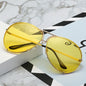 New Ocean Sunglasses Fashion Retro Glasses for Men and Women Couples European and American Large Frame Sunglasses