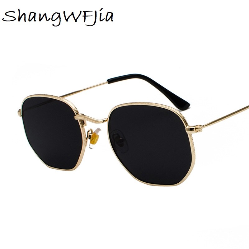 Men Sunglases Sun glasses NEW Women Metal Frame Fishing Glasses Gold tea Eyewear lentes de sol hombre okulary UV400