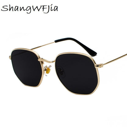 Men Sunglases Sun glasses NEW Women Metal Frame Fishing Glasses Gold tea Eyewear lentes de sol hombre okulary UV400