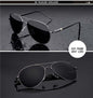 Metail Frame Quality Oversized Spring Leg Alloy Men Sunglasses Polarized Brand Design Pilot Male Sun Glasses Driving