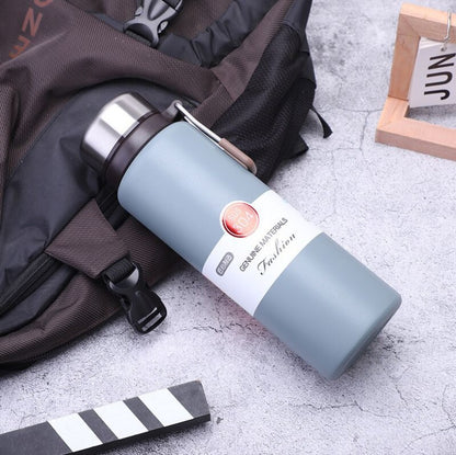 New Large Capacity Vacuum Insulated Cup Portable Fashionable Insulated Pot Handle Outdoor Car Sports Water Bottle Gift