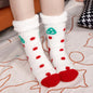 Christmas Floor Socks Indoor Home Sleep Winter Plush Thick Long Socks Women's Postpartum Socks Anti slip