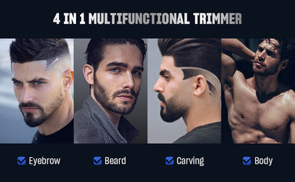 Sejoy Men's Hair Trimmer Multifunction Hair clippers for Body Head Hair Electric Beard Trimmer Shaver Rechargeable Grooming Kit