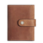 Coin Purse Metal Card Case Leather Card Sleeve ID Sleeve Leather Credit Card Holder