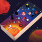 Wooden LED switch light melodic sound optoelectronic guitar busy board children's Montessori early education puzzle toy