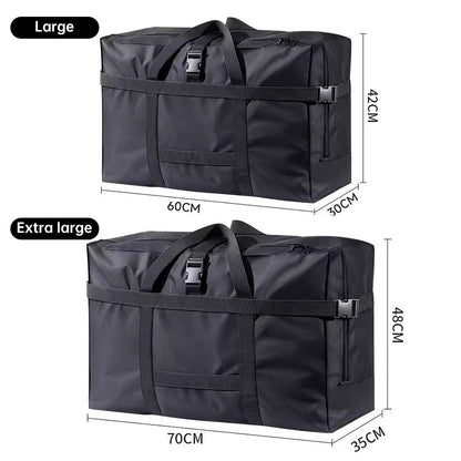 Oxford Fabric Storage Bag: Thick, Large-Capacity, Portable (Grid Pattern) – For Clothes, Blankets, Checked Luggage