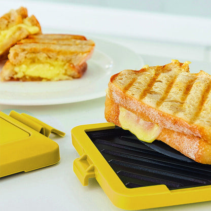 Microwave Toastie Maker Sandwich Fast Breakfast Non Stick Panini Press Grill