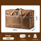 Oxford Fabric Storage Bag: Thick, Large-Capacity, Portable (Grid Pattern) – For Clothes, Blankets, Checked Luggage