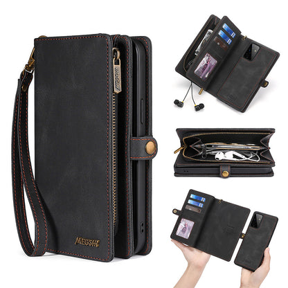 For Samsung Note20 Mobile Phone Holster S22Plus Wallet Mobile Phone Cases A53 Multi-Function Card Protective Cover