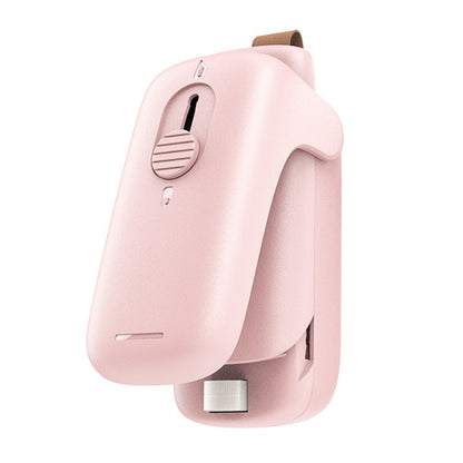 Portable Chip Bag Sealer Machine, With Cutter Handheld Heat Mini Chip Bag Sealer