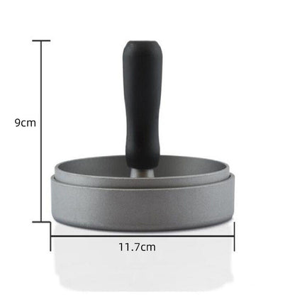 Kitchenware Plastic Handle Burger Press Food Grade Aluminum Alloy Burger Press Manual Non-Stick Coated Meatloaf Press