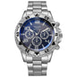 Men's casual sports men's watch steel strap quartz watch large dial