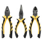 3 Piece Combination Heavy Duty Pliers Set Soft Grip Snips Tools Plier Steel