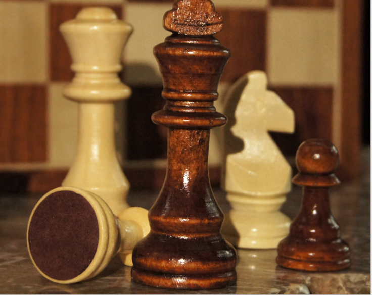 Wooden Birch Chess Seesaw Board Set with Felted Game Board Interior for Storage Adult Kids Beginner Large Chess Board