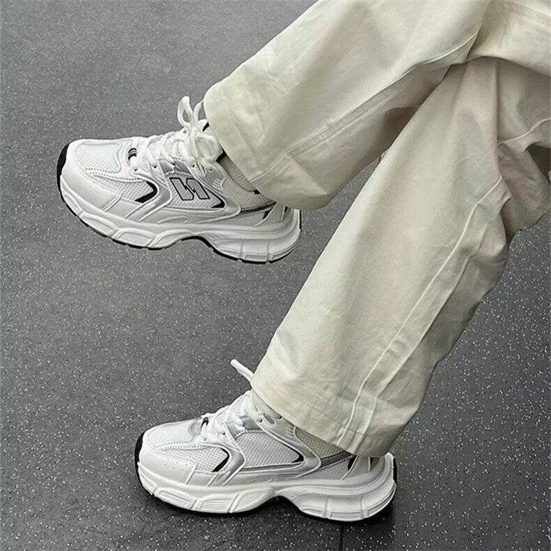 Fashionable casual sports shoes for children versatile breathabl lightweight running dad shoes