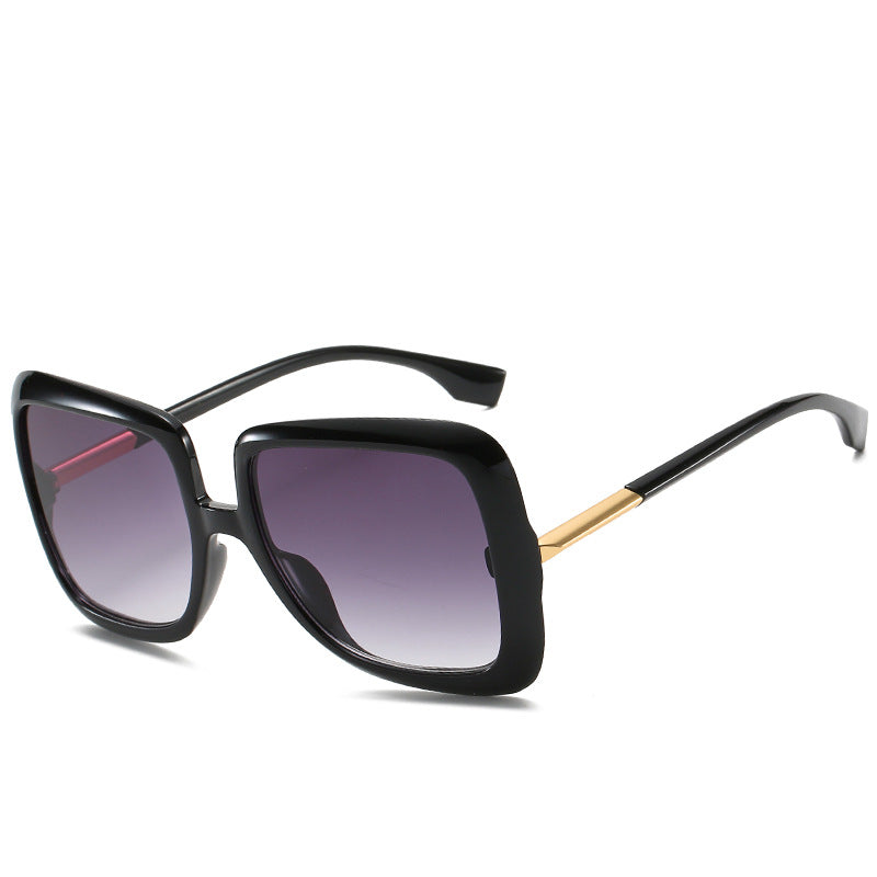 Square Frame Sunglasses Trendy Brand With Large Frame Sunglasses Gradient Color Glasses Female
