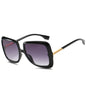 Square Frame Sunglasses Trendy Brand With Large Frame Sunglasses Gradient Color Glasses Female