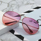 New Ocean Sunglasses Fashion Retro Glasses for Men and Women Couples European and American Large Frame Sunglasses