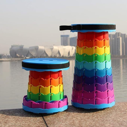 Portable Extendable Folding Stool Outdoor Camping Hiking Chair Fishing Seat
