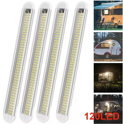 12V 120 LED Car Interior Strip Lights Bar Light Car Van Caravan Boat Home Bus UK