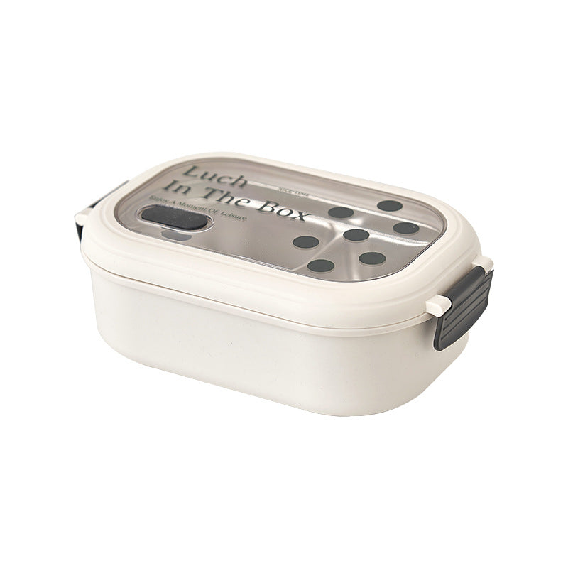 Fashionable and simple style heat preservation portable partitioned stainless steel lunch box lunch box