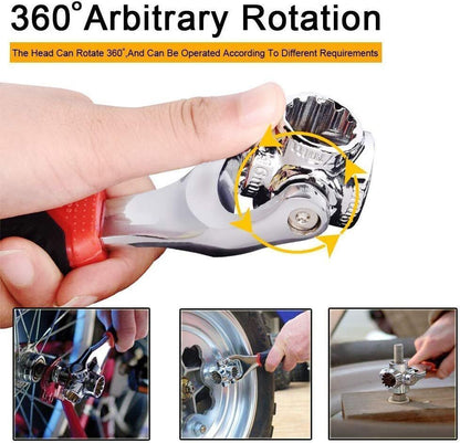 48 In 1 Universal Wrench Handy Adjustable Tool Multi-Function Socket Spanner