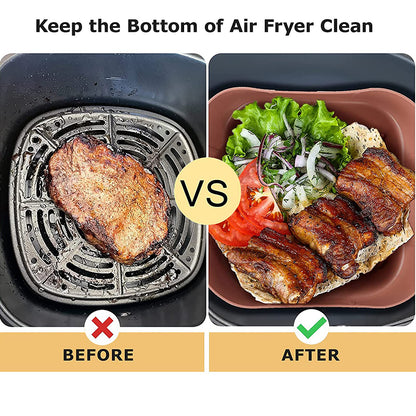 Air Fryer Accessories Air Fryer Silicone Pot Square Silicone Pot Holder Round Silicone Pot