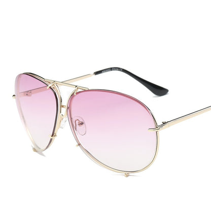 New Ocean Sunglasses Fashion Retro Glasses for Men and Women Couples European and American Large Frame Sunglasses