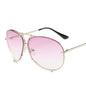 New Ocean Sunglasses Fashion Retro Glasses for Men and Women Couples European and American Large Frame Sunglasses