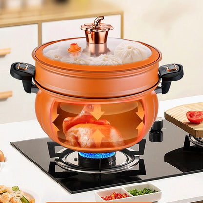 Double Ear Cooking Soup Pot Pumpkin Pot