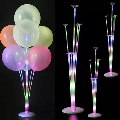 4Pcs LED Light Balloon Stand Holder Kit Support Base Table Wedding Party Decor 72cm