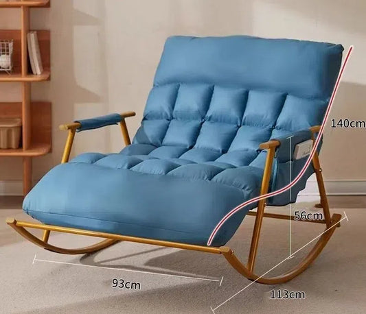 Rocking chair adult lounge chair balcony home leisure chair single lazy person sofa rocking chair lounge chair