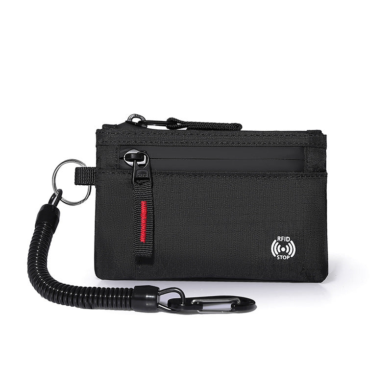 Zero wallet anti-theft card swiping bag X-PAC mini travel wallet with keychain